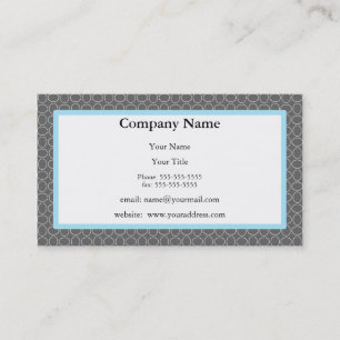 Grey And Blue Appointment Reminder Card