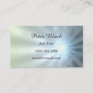 Grey and Blue Ray of Light Business Card