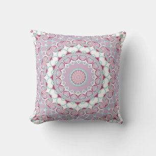 grey and brown, kaleidoscope, ornament, rustic throw pillow