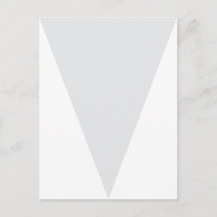 Grey and Chevron Party Flag Bunting Banner Postcard