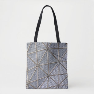 Grey and clear digital tote bag