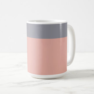 Grey and Coral Mug