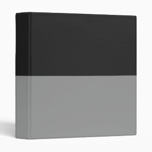 Grey and Grey Simple Extra Wide Stripes Binder