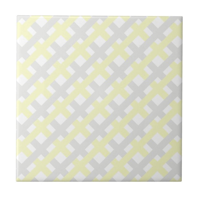 Grey And Illuminating Stripes Tile (Front)