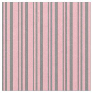 Grey and Light Pink Stripes Fabric