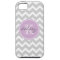 Grey and Lilac Chevron Custom Monogram