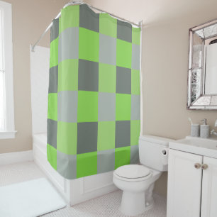 Grey and Lime Green Squares