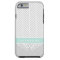 Grey and Mint Herringbone Swirl Custom Monogram