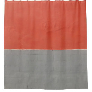 Grey and orange painted wall