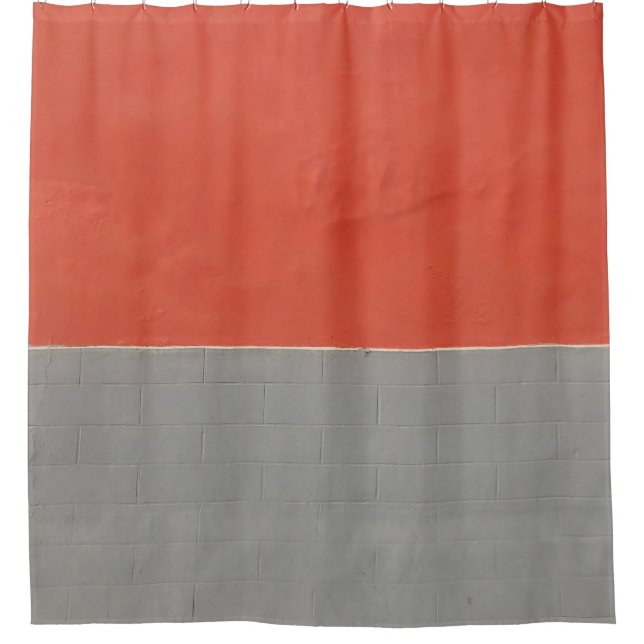 Grey and orange painted wall (Front)