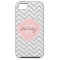 Grey and Pink Chevron Custom Monogram
