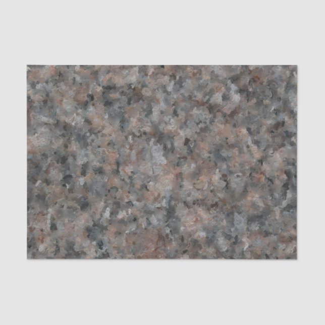 Grey and Pink Granite Tissue Paper (Front)