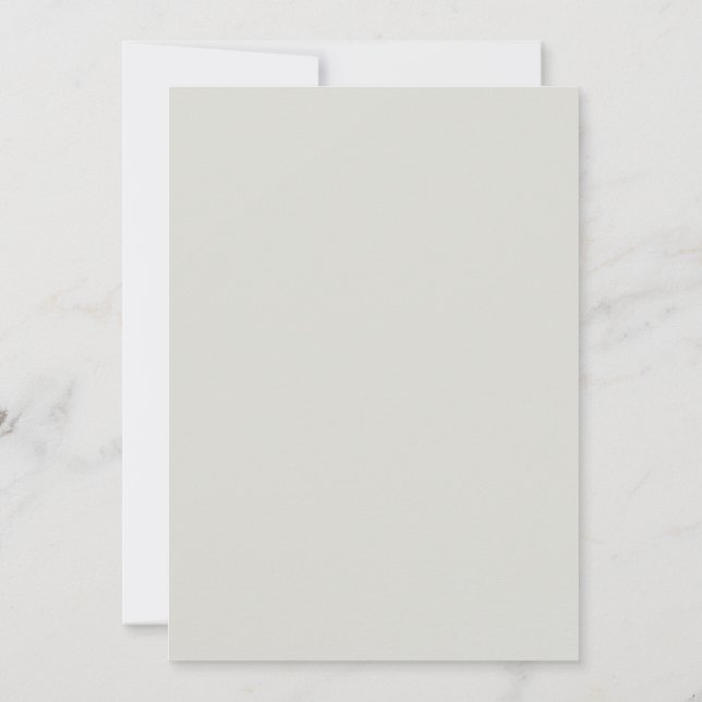 Grey and Pink Whimsical Lovebirds Wedding Invitation (Back)