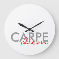 Grey and Red Custom Latin Quotes Carpe Diem