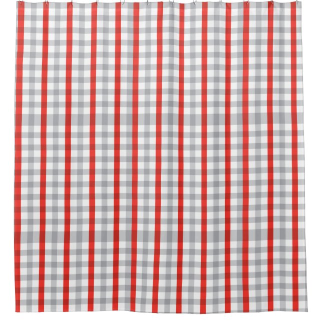 Grey and Red Plaid Buffalo Plaid (Front)