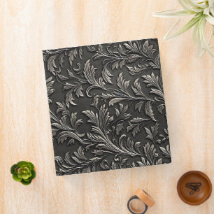 Grey And Silver Emposedit Style  Binder