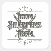 Grey and Silver Iron Sharpens Iron