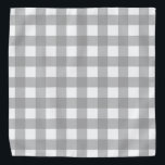 Grey and White Buffalo Check Bandana<br><div class="desc">This cute bandana is the perfect accessory for you, your child or your favourite dog.</div>
