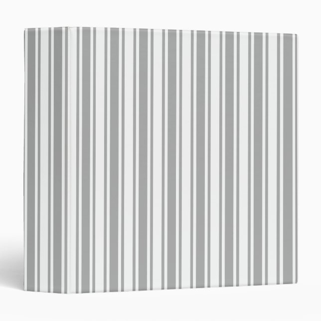Grey and white candy stripes binder (Front/Spine)