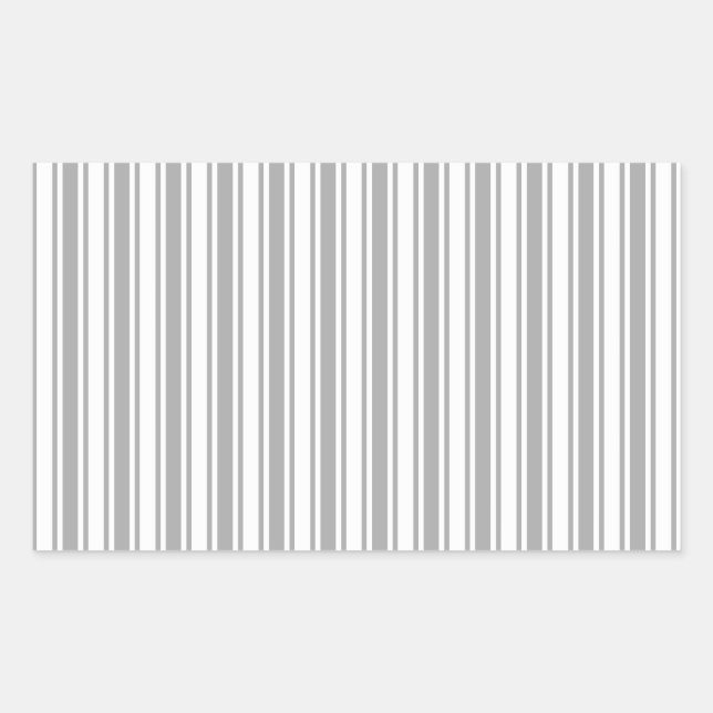 Grey and white candy stripes sticker (Front)