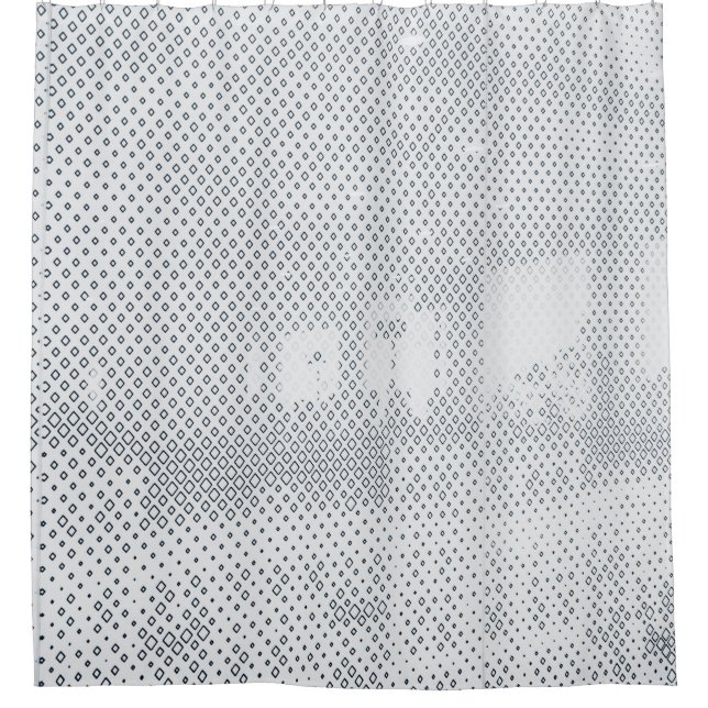 Grey and white chequered textile (Front)