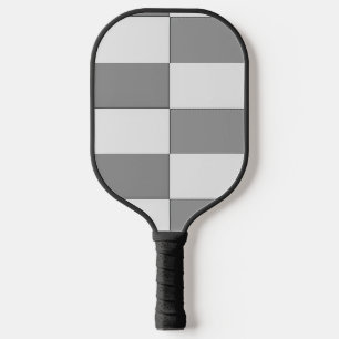 Grey and white Chess board Pickleball Paddle