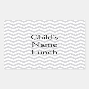 Grey And White Chevron Print Sticker