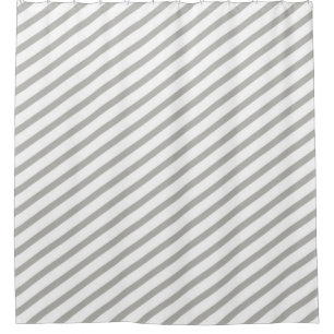 Grey and White Diagonal Stripe Modern