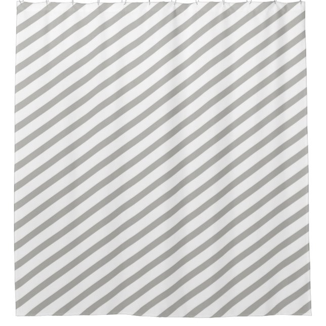 Grey and White Diagonal Stripe Modern (Front)