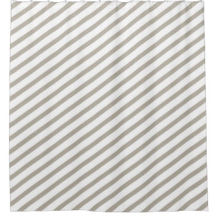 Grey and White Diagonal Stripes Modern