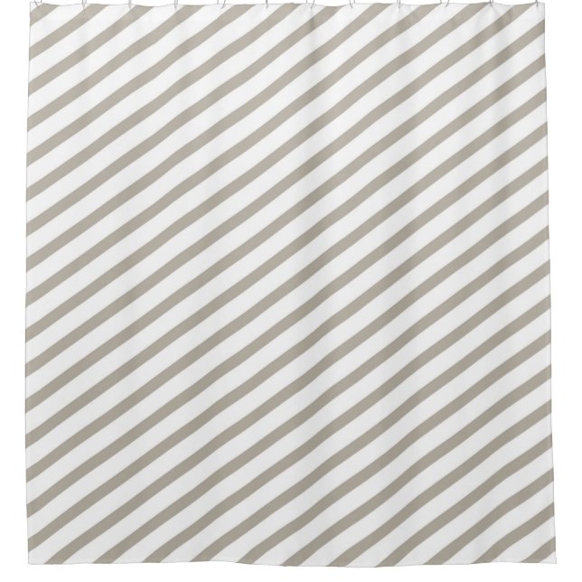 Grey and White Diagonal Stripes Modern (Front)