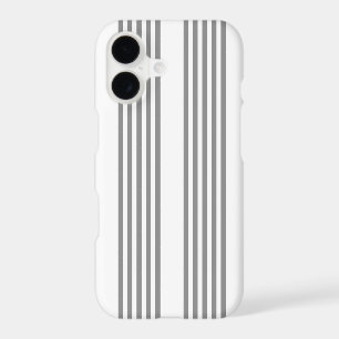 Grey and white five stripes pattern