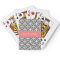 Grey and White Geometric Pattern Custom Name