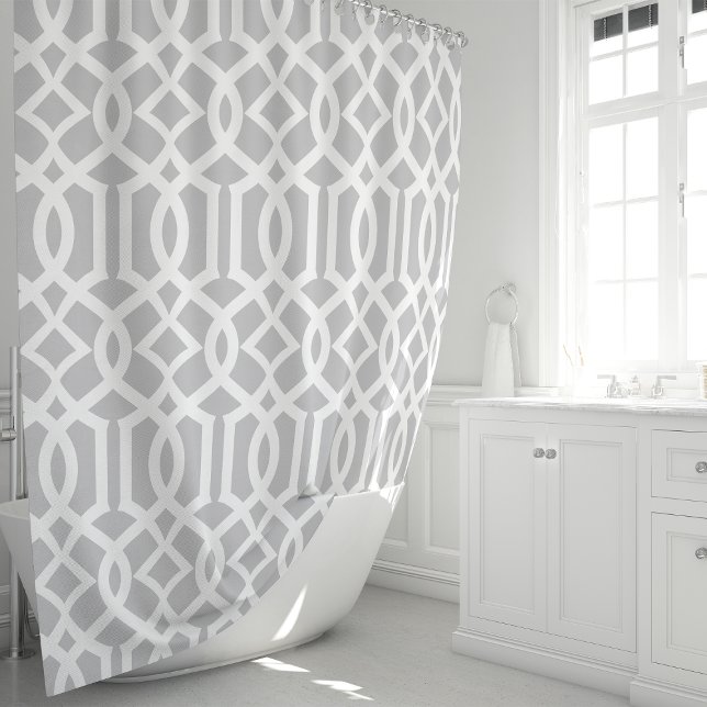 Grey and White Moroccan Trellis Pattern (Creator Uploaded)