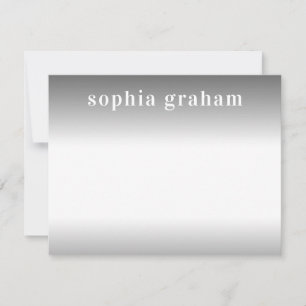 Grey and White Ombre Card