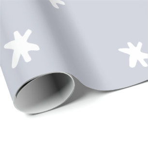 Grey and White Pattern Wrapping Paper
