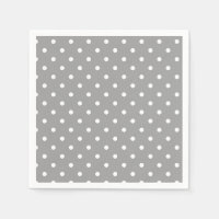 Grey and white polka dot modern glamour