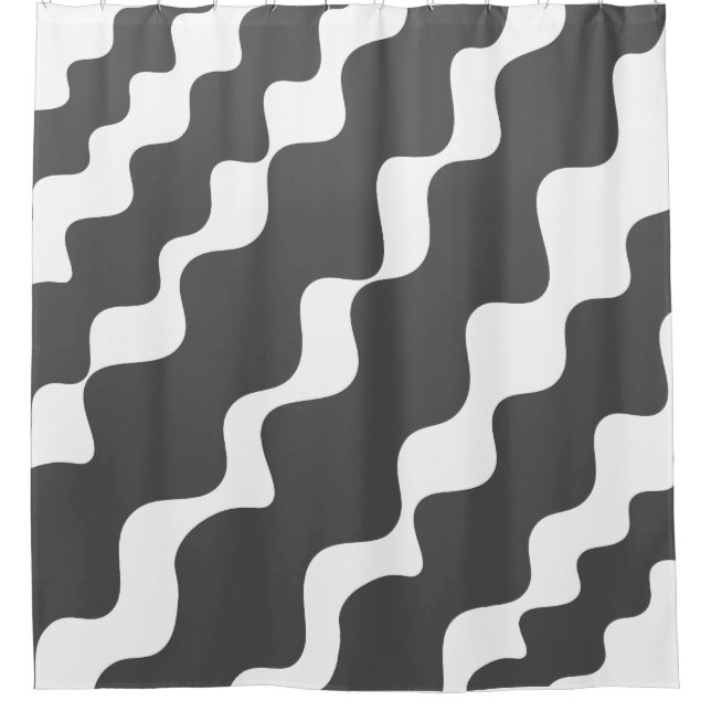 Grey and white slanting waves pattern (Front)
