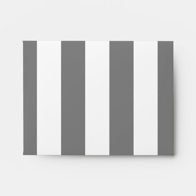 Grey and White Stripes Envelope (Front)