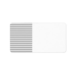 Grey and white stripes. Pattern. Label