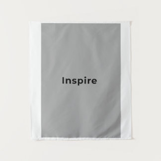 grey and white tapestry