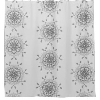 Grey and White tribal design 