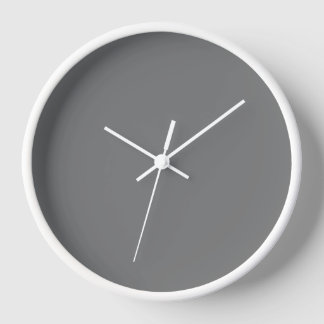 Grey And White Wall Clock