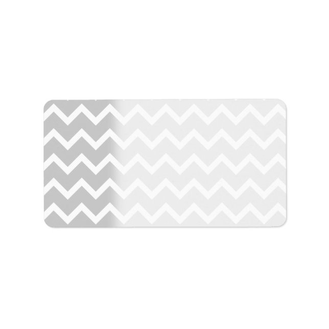 Grey and White Zigzag Stripes. Label (Front)