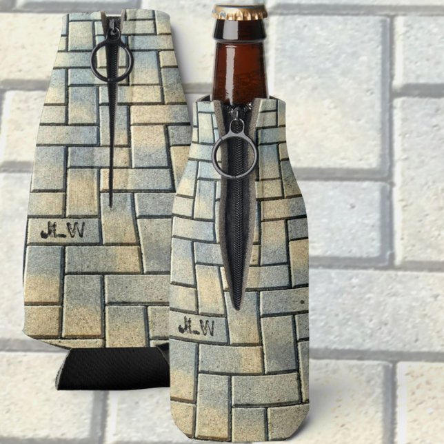 Grey and Yellow Brick Bottle Cooler (Creator Uploaded)
