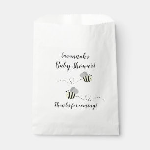 Grey and Yellow Bumble Bee Favour Bags