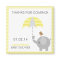 Grey and Yellow Elephant Baby Shower Favours