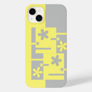 grey and yellow print,  Case-Mate iPhone case