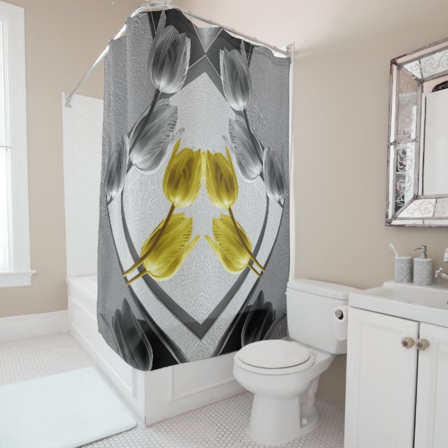 Grey and yellow tulips for the 2021 colours (In Situ)