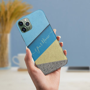 Grey and yellow wall iphone cases